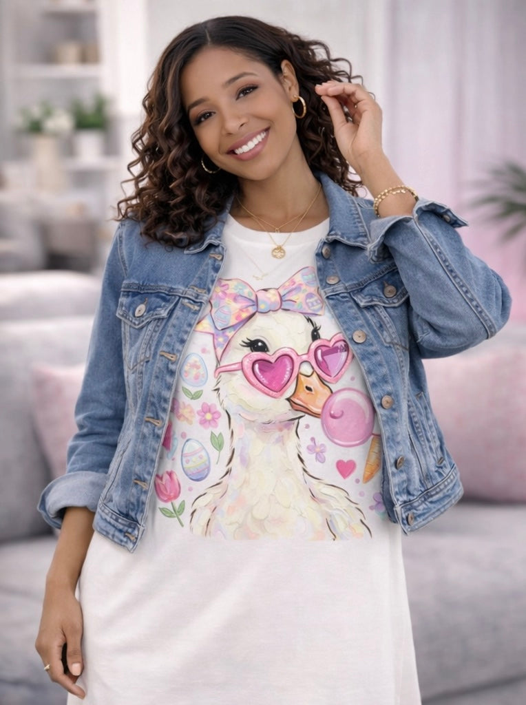 “Easter Bunny Chic DTF Transfer 🐰💖”