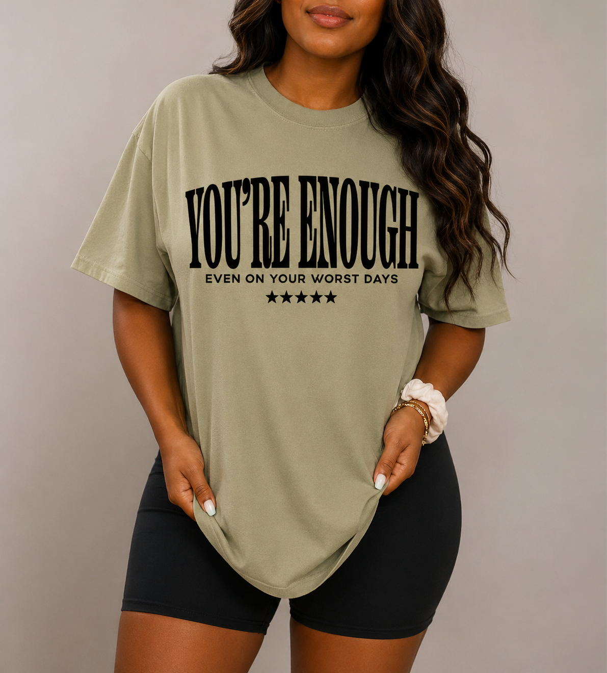 YOU’RE ENOUGH” Single color transfer | shirt not included