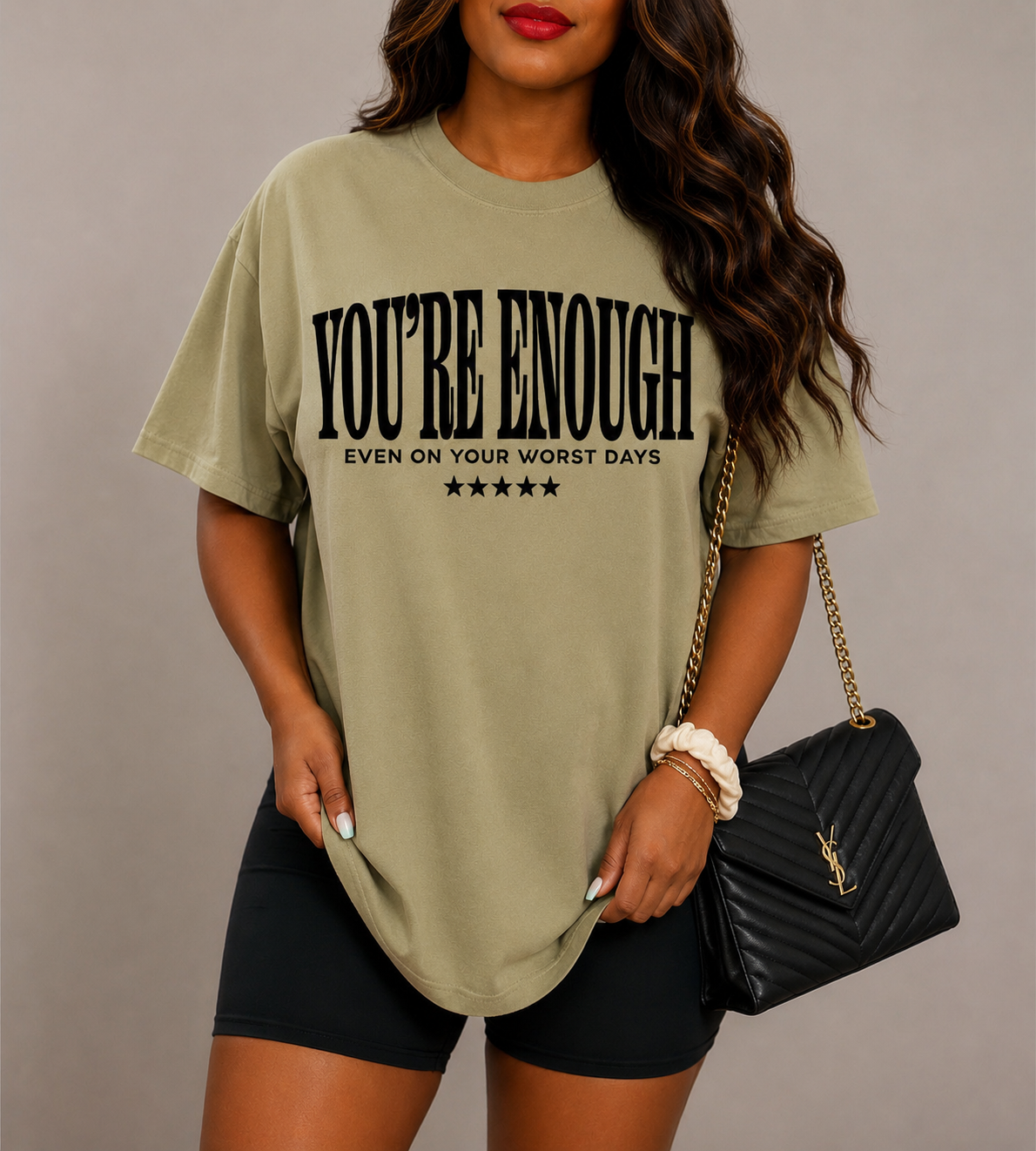 YOU’RE ENOUGH” Single color transfer | shirt not included