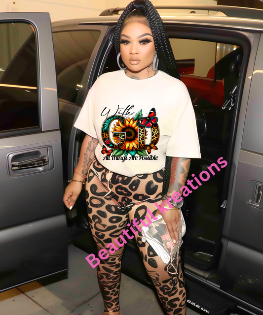 All things possible DTF transfer (T-shirt not included)